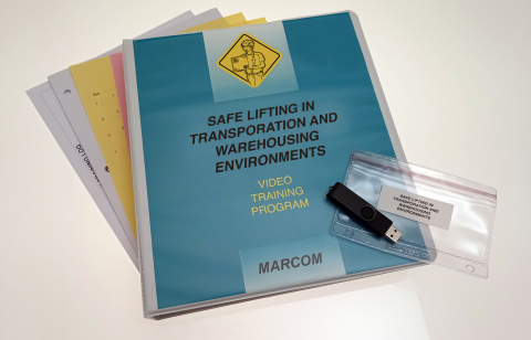 DVD Program on USB 13298_vtrn404uem Safe Lifting in Transportation and Warehouse Environments - Marcom LTD